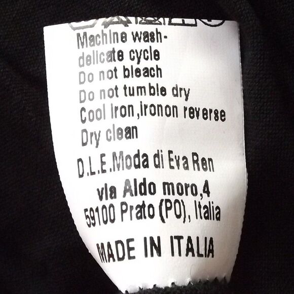 new LE RAGAZZE Maxi Dress, XS, Black, White/brown floral print, Ruffle shoulder - Picture 12 of 12